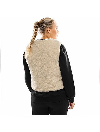 Chaleco reversible de sherpa y acolchado mujer lifestyle mujer scape
