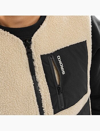 Chaleco reversible de sherpa y acolchado mujer lifestyle mujer scape