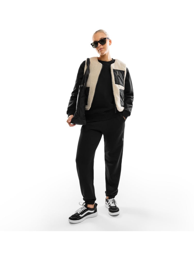 Chaleco reversible de sherpa y acolchado mujer lifestyle mujer scape Negro - Kiabi