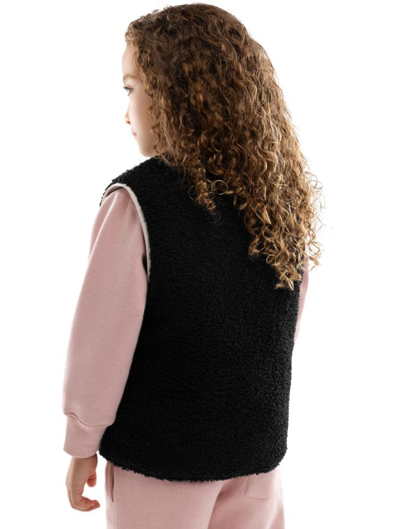 Chaleco reversible de sherpa y acolchado niña lifestyle niños y niñas explore Beige - Kiabi