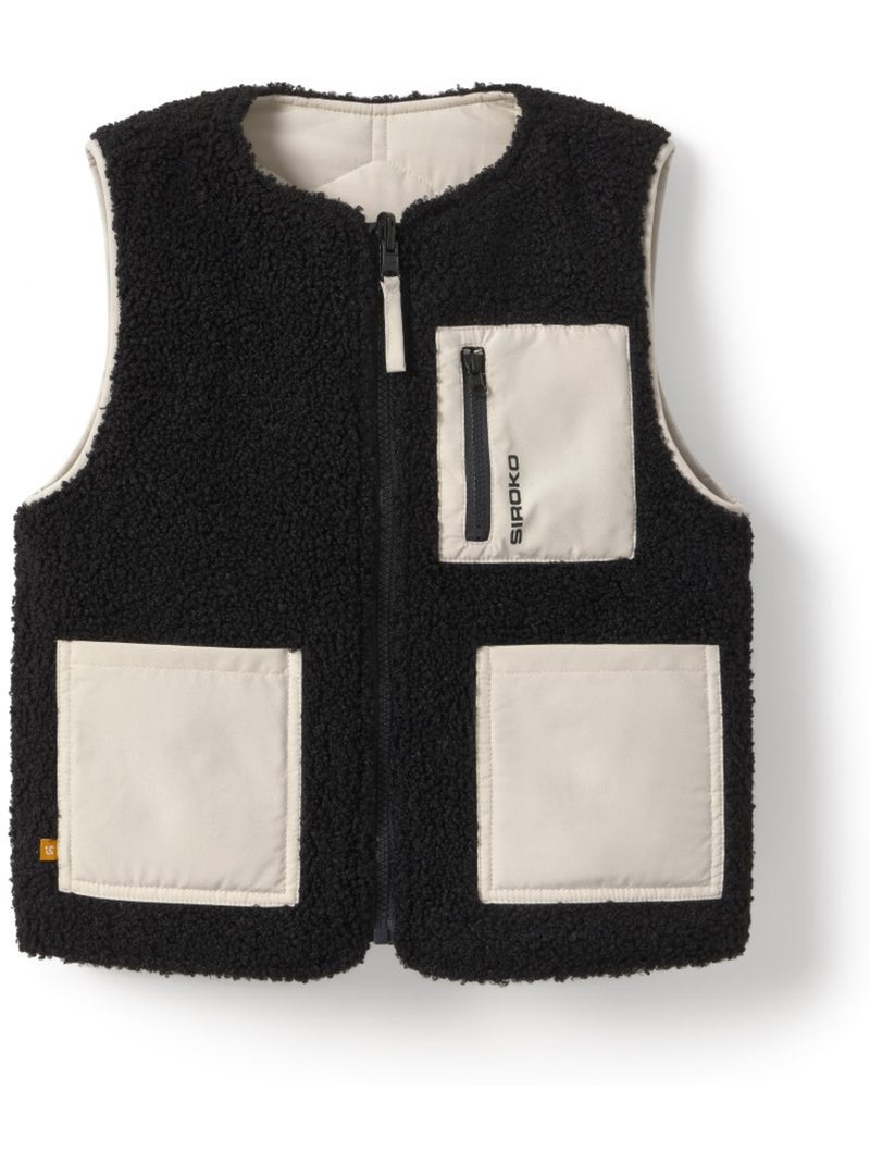 Chaleco reversible de sherpa y acolchado niña lifestyle niños y niñas explore Beige - Kiabi