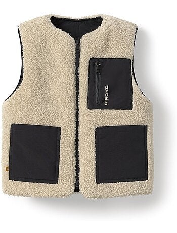 Chaleco reversible de sherpa y acolchado niña lifestyle niños y niñas tiny-g