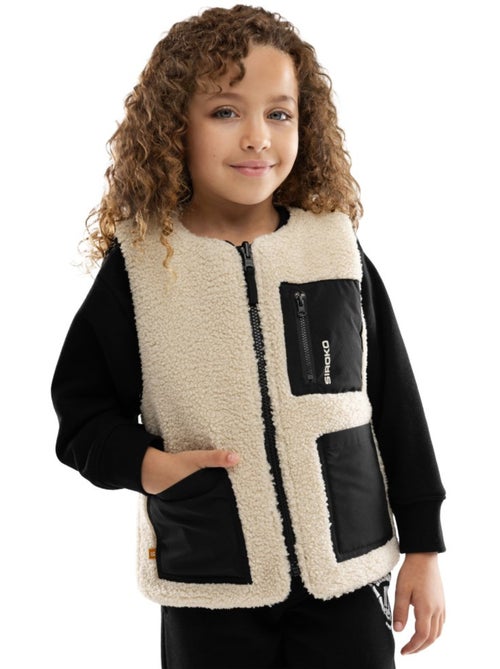 Chaleco reversible de sherpa y acolchado niña lifestyle niños y niñas tiny-g - Kiabi