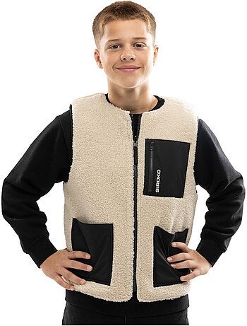 Chaleco reversible de sherpa y acolchado niño lifestyle niños y niñas tiny