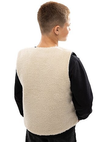 Chaleco reversible de sherpa y acolchado niño lifestyle niños y niñas tiny