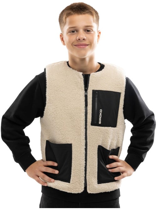Chaleco reversible de sherpa y acolchado niño lifestyle niños y niñas tiny - Kiabi Chaleco reversible de sherpa y acolchado niño lifestyle niños y niñas tiny - Kiabi