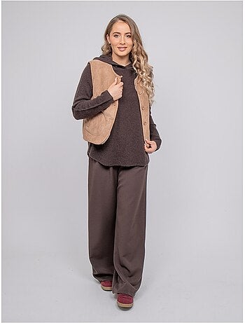 Chaleco reversible efecto borreguito upokia