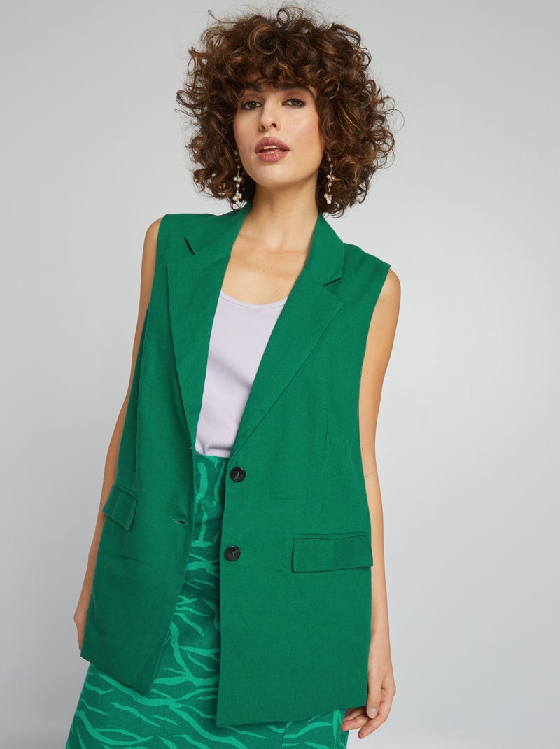 Chaleco sastre VERDE - Kiabi
