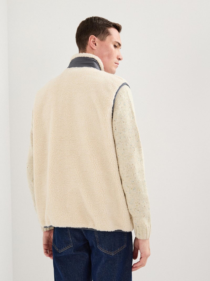 Chaleco sherpa, MO Fashion Beige - Kiabi