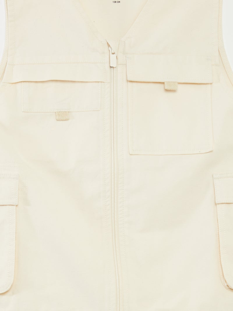 Chaleco sin mangas - colección fácil de poner BLANCO - Kiabi