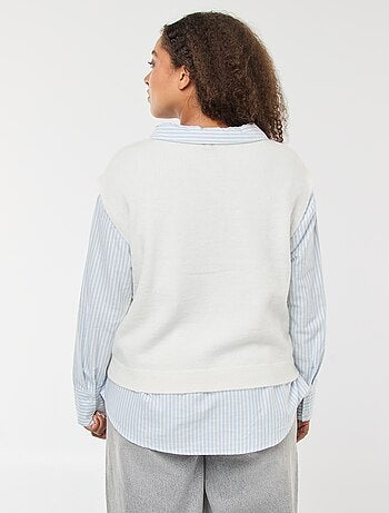 Chaleco sin mangas abotonado