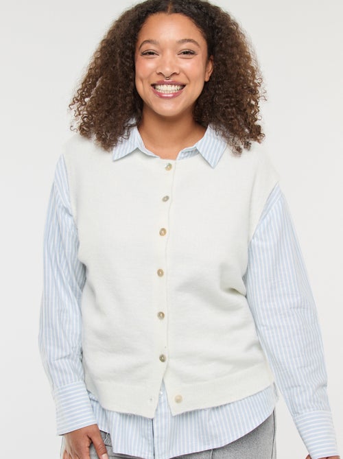 Chaleco sin mangas abotonado - Kiabi