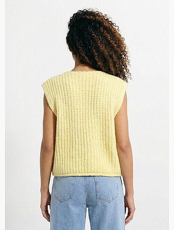 Chaleco sin mangas con botones joya - AFIBEL