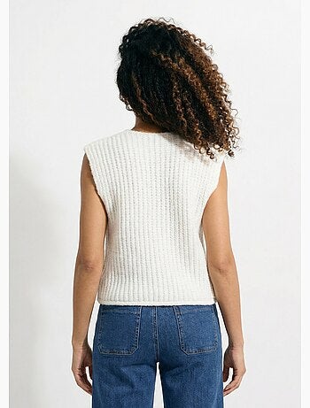 Chaleco sin mangas con botones joya - AFIBEL