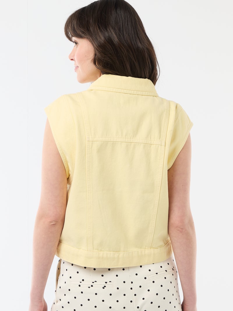 Chaleco sin mangas con estampado de vaca Amarillo - Kiabi