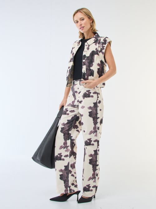 Chaleco sin mangas con estampado de vaca - Kiabi