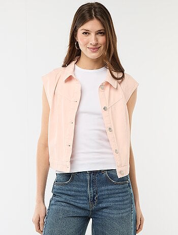 Chaleco sin mangas con estampado de vaca