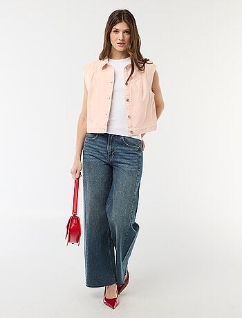 Chaleco sin mangas con estampado de vaca