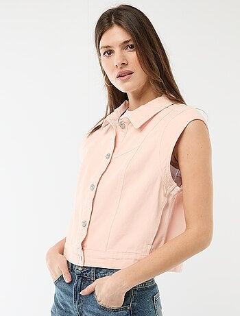 Chaleco sin mangas con estampado de vaca