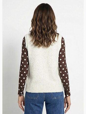 Chaleco sin mangas con lana y alpaca - AFIBEL