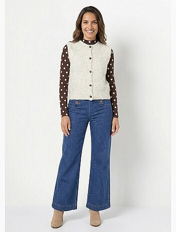 Chaleco sin mangas con lana y alpaca - AFIBEL