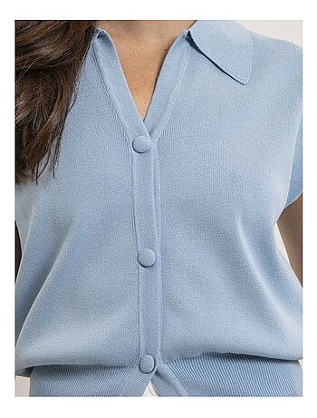 Chaleco sin mangas cuello polo FARDA