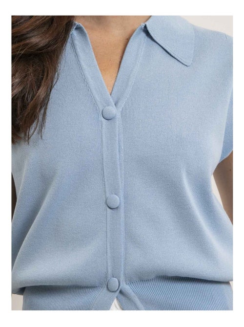 Chaleco sin mangas cuello polo FARDA - Kiabi