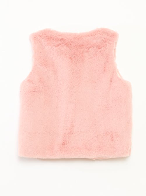 Chaleco sin mangas de imitación de piel - Kiabi