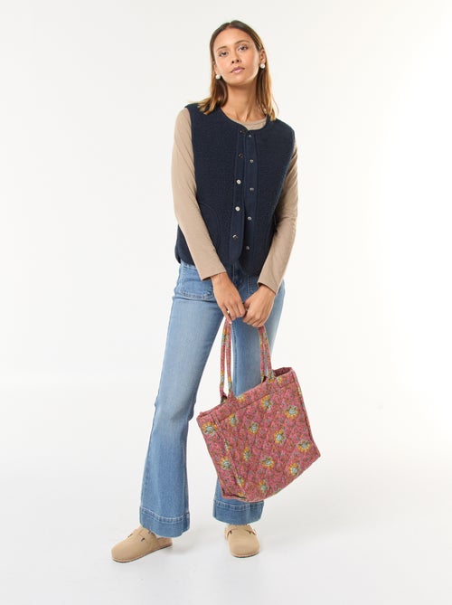 Chaleco sin mangas efecto borreguito - Kiabi