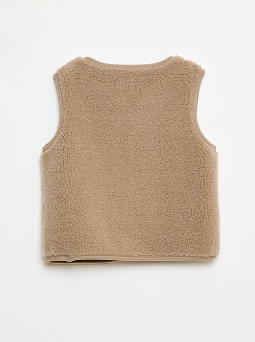 Chaleco sin mangas efecto borreguito - Kiabi