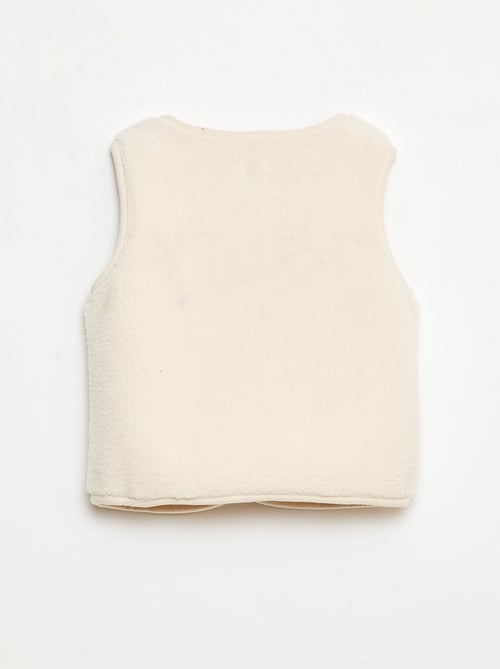 Chaleco sin mangas efecto borreguito - Kiabi