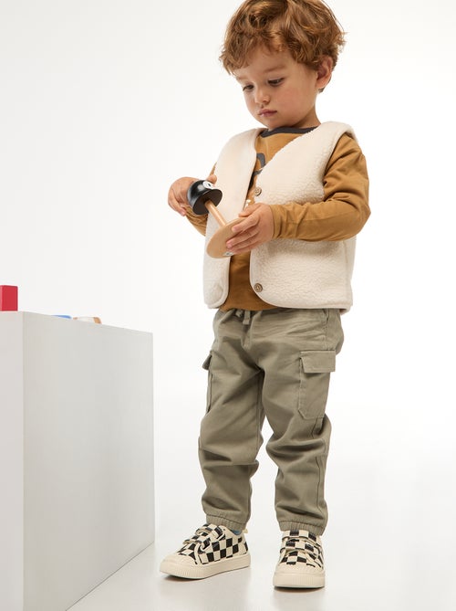 Chaleco sin mangas efecto borreguito - Kiabi