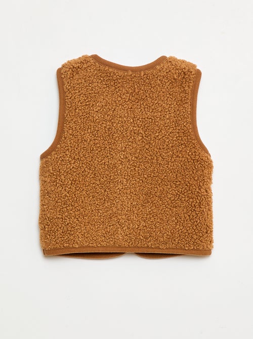 Chaleco sin mangas efecto borreguito - Kiabi