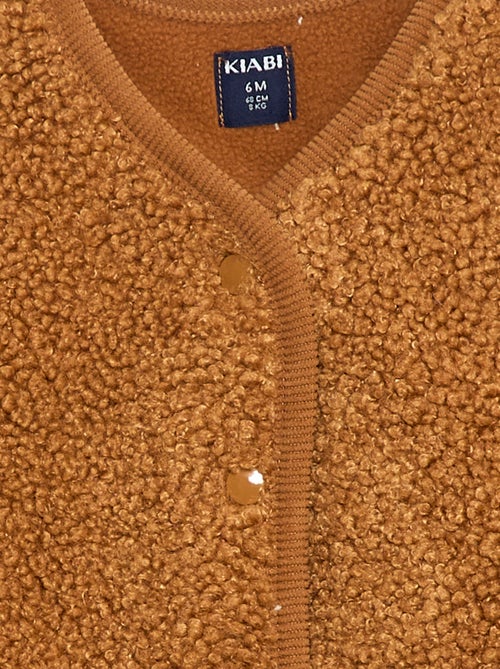 Chaleco sin mangas efecto borreguito - Kiabi