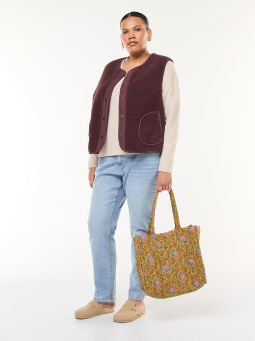 Chaleco sin mangas efecto borreguito - Kiabi