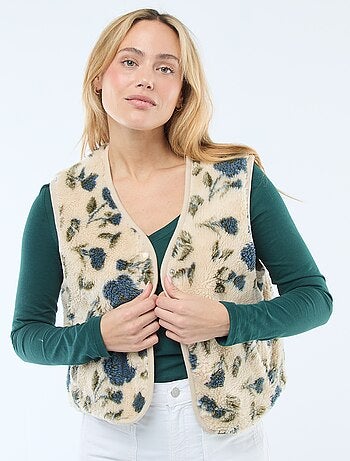 Chaleco sin mangas efecto brreguito