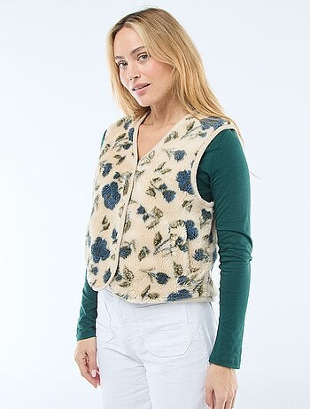 Chaleco sin mangas efecto brreguito