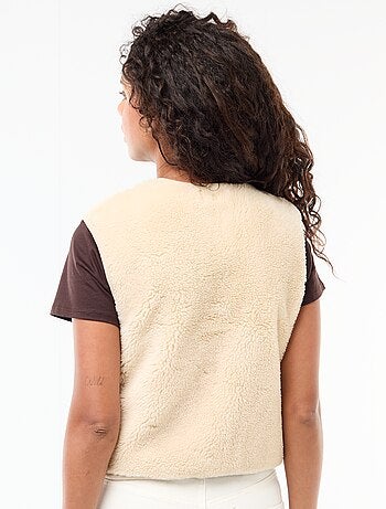 Chaleco sin mangas efecto brreguito