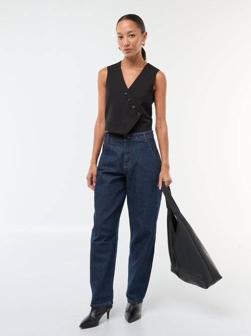 Chaleco sin mangas estilo camarero liso - Kiabi