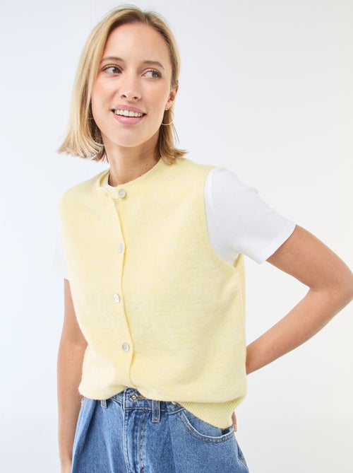 Chaleco sin mangas liso - Kiabi