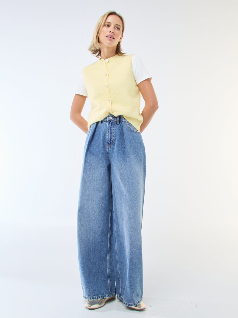 Chaleco sin mangas liso Amarillo - Kiabi
