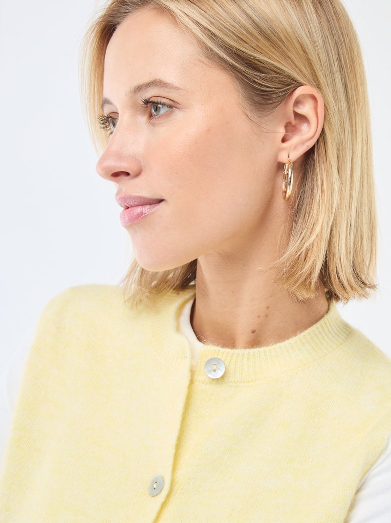Chaleco sin mangas liso Amarillo - Kiabi
