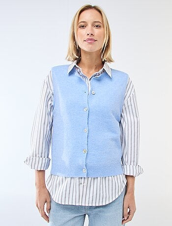 Chaleco sin mangas liso