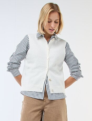 Chaleco sin mangas liso