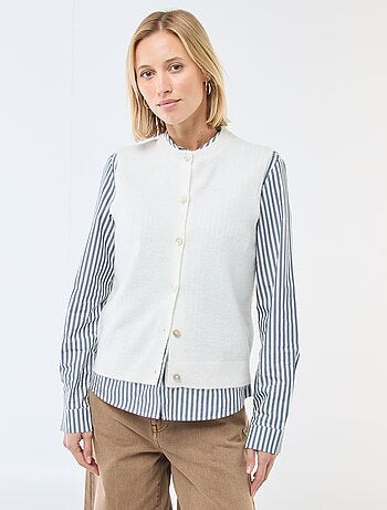 Chaleco sin mangas liso