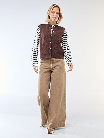 Chaleco sin mangas liso