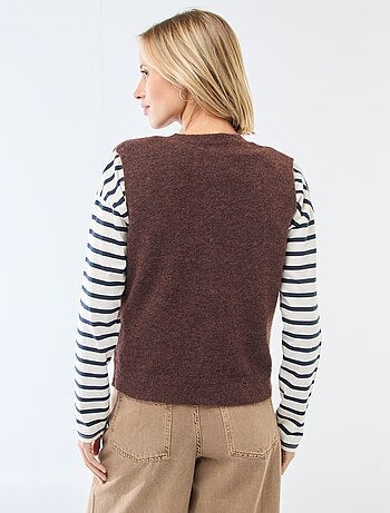 Chaleco sin mangas liso