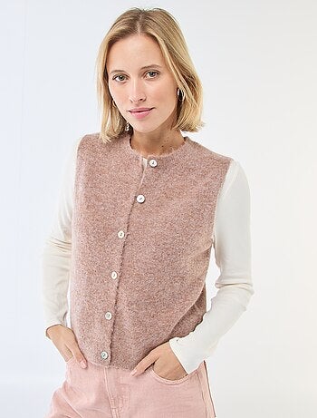 Chaleco sin mangas liso