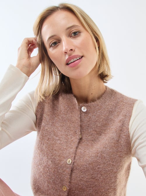 Chaleco sin mangas liso - Kiabi