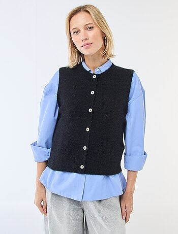 Chaleco sin mangas liso